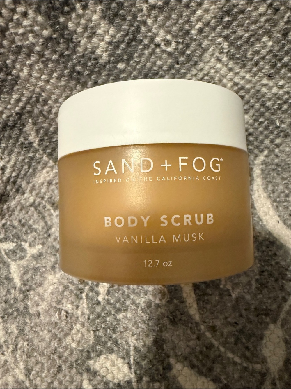 SAND + FOG Vanilla Musk Body Scrub — Nourishing Exfoliant (Tan)